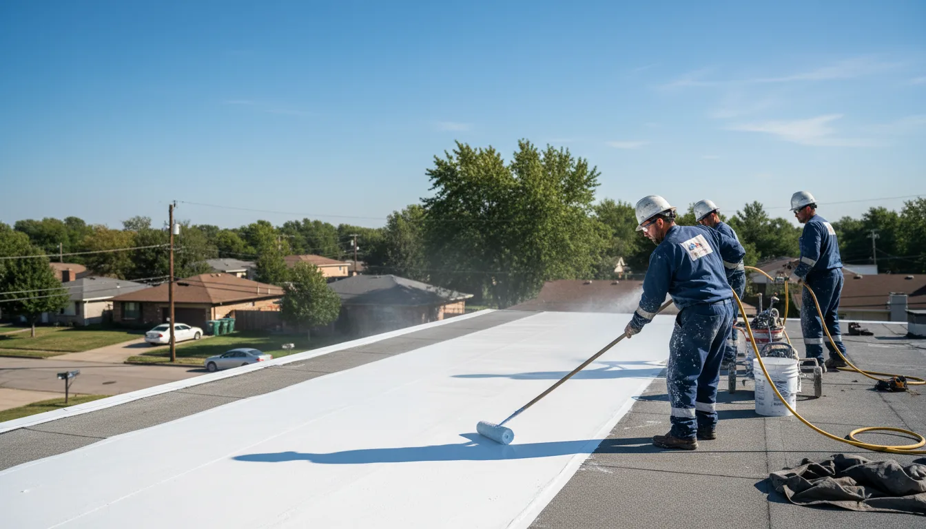 Commercial roof coating in Paxton, IL near me